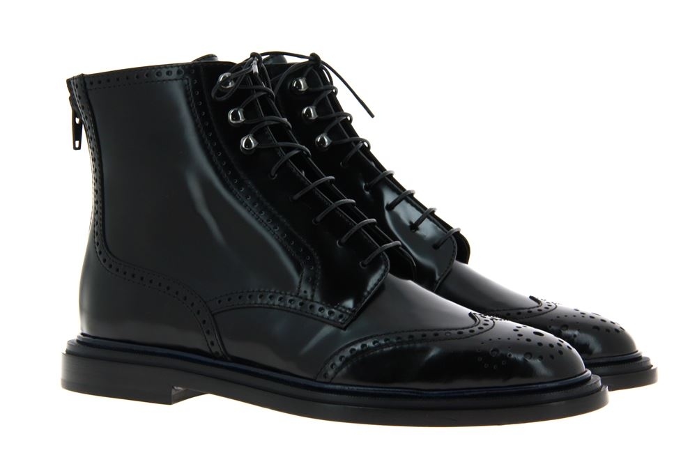 Attilio Giusti Leombruni Stiefelette GLATTLEDER SCHWARZ BLAU (40½)