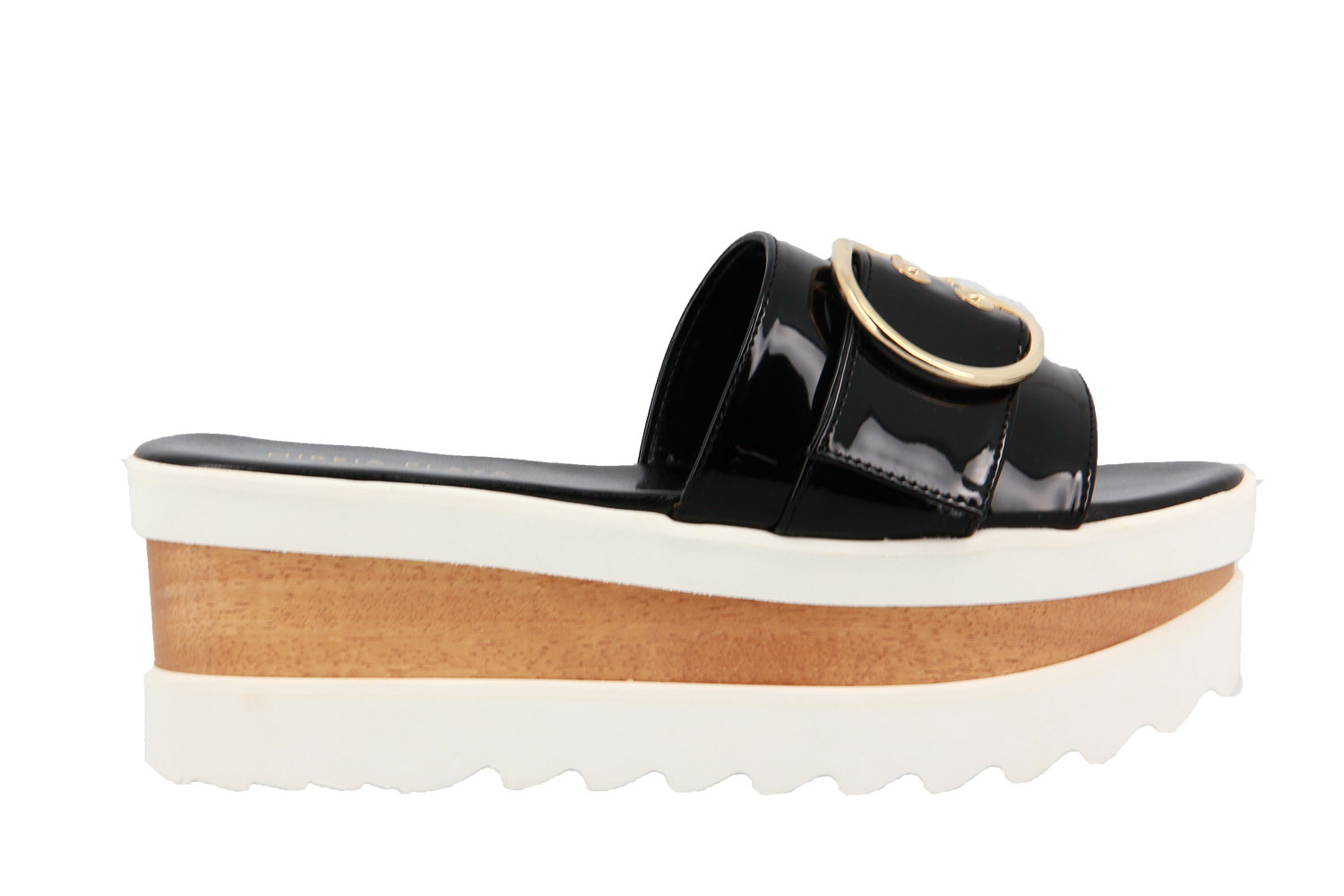 Mireia Playa Pantolette OKOBO SLIP BUCKLE BLACK (37 )