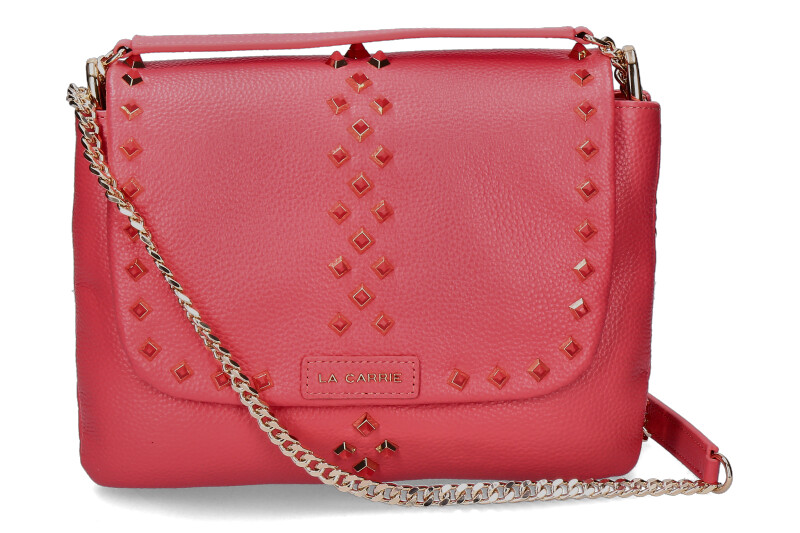 La Carrie Umhängetasche TUMBLED LEATHER CORAL La Carrie Umhängetasche TUMBLED LEATHER CORAL
