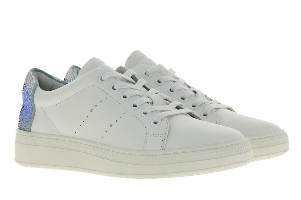 Lola Cruz Sneaker SMILEY BIANCO CELESTE  (37 )