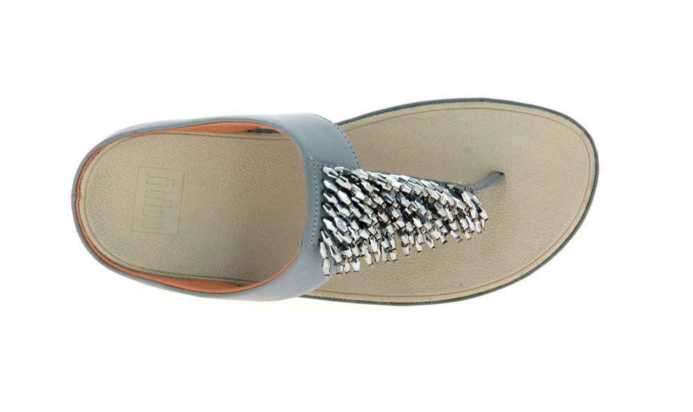 Fitflop Sandale RUMBA TOE THONG DOVEBLUE (40)