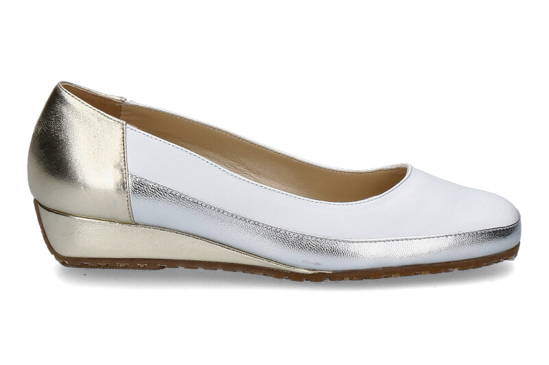 Bagnoli Slipper NAPPA BIANCO SILVER ORO  (42)