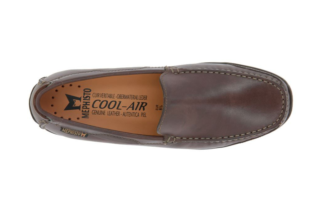 Mephisto Slipper TONIO DARK BROWN BURNISH (42)