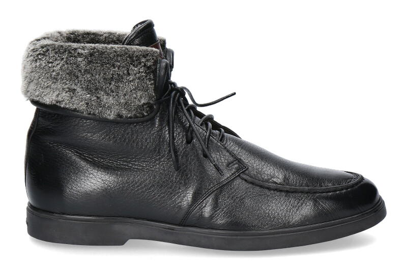 Santoni Stiefelette gefüttert CERVO NERO (41) Santoni Stiefelette gefüttert CERVO NERO (41)