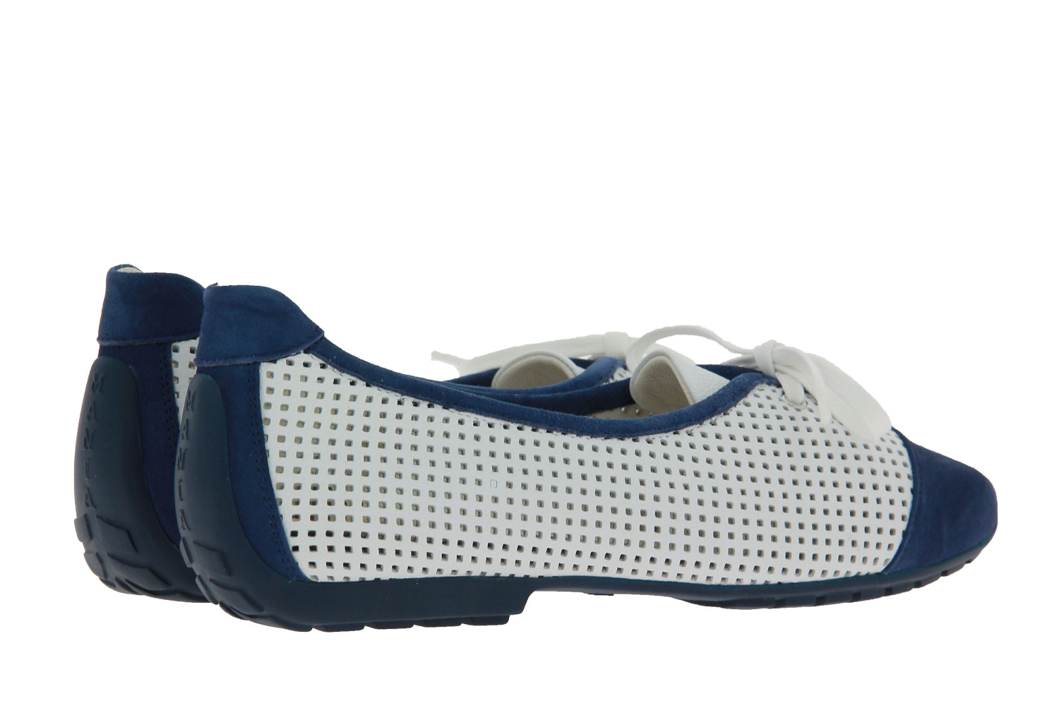 Mania Slipper CAMOSCIO BLUE NAPPA BIANCO (39½)