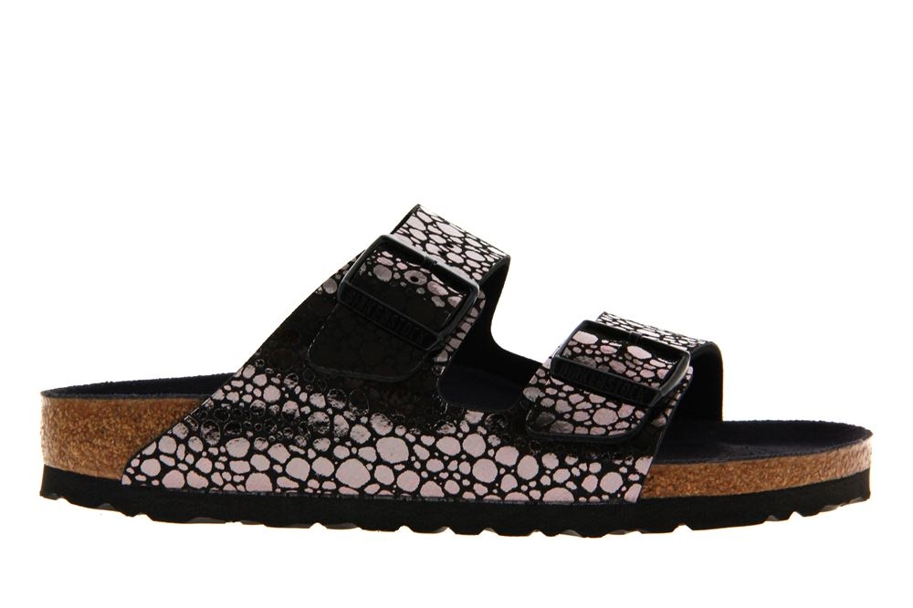Birkenstock Pantolette ARIZONA BS SCHMAL METALLIC STONES BLACK (37 )