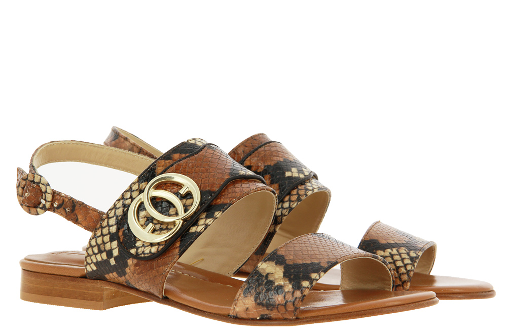 Luca Grossi Sandale DIAMANT MULTI COGNAC