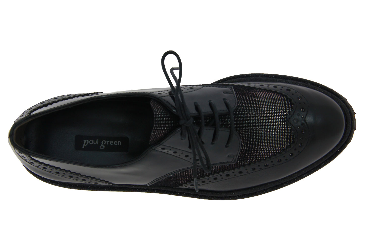 Paul Green Schnürer ROYAL SCOTTISH VELVET BLACK (40½)