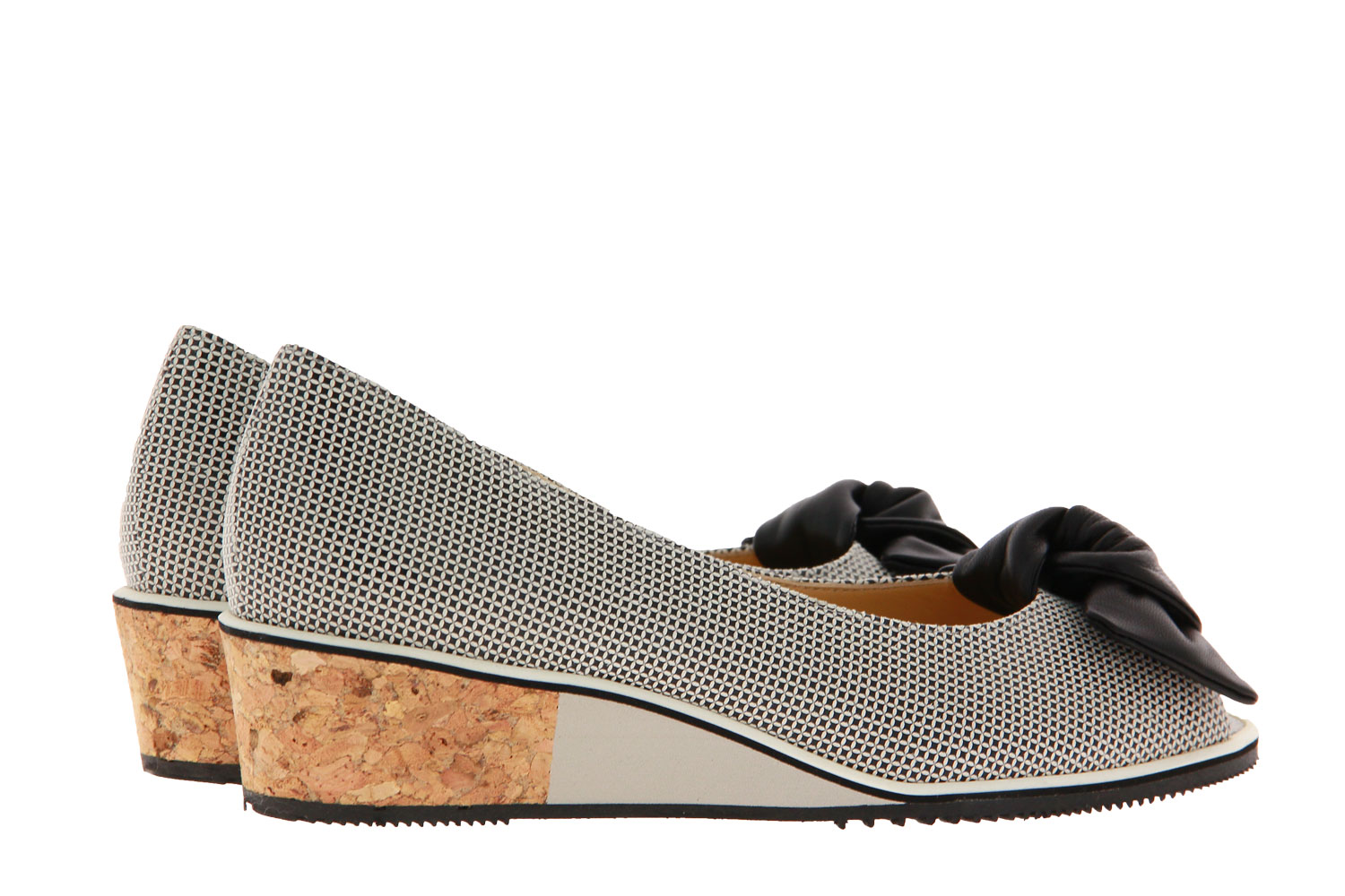 Brunate Keilpeeptoe ELMO COWLICK BIANCO NAPPA NERO (41) Brunate Keilpeeptoe ELMO COWLICK BIANCO NAPPA NERO (41)