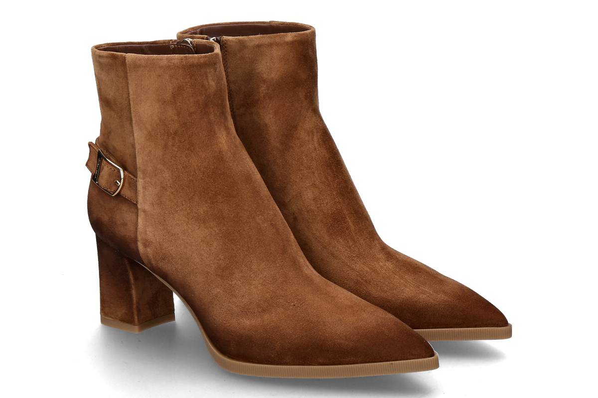 Santoni Damen- Stiefelette ELLY VELOURS- brown/ mittelbraun
