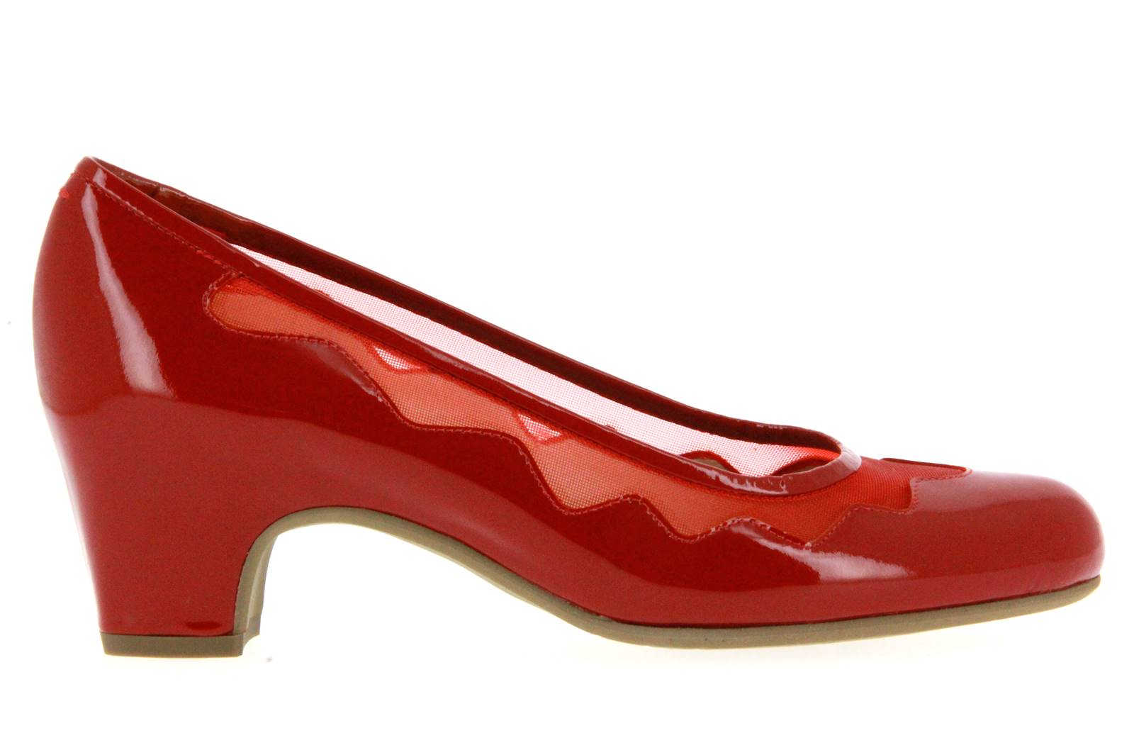 Pas de rouge Pumps LUCIA VERNICE CREMISI RETE ROSSA (42)