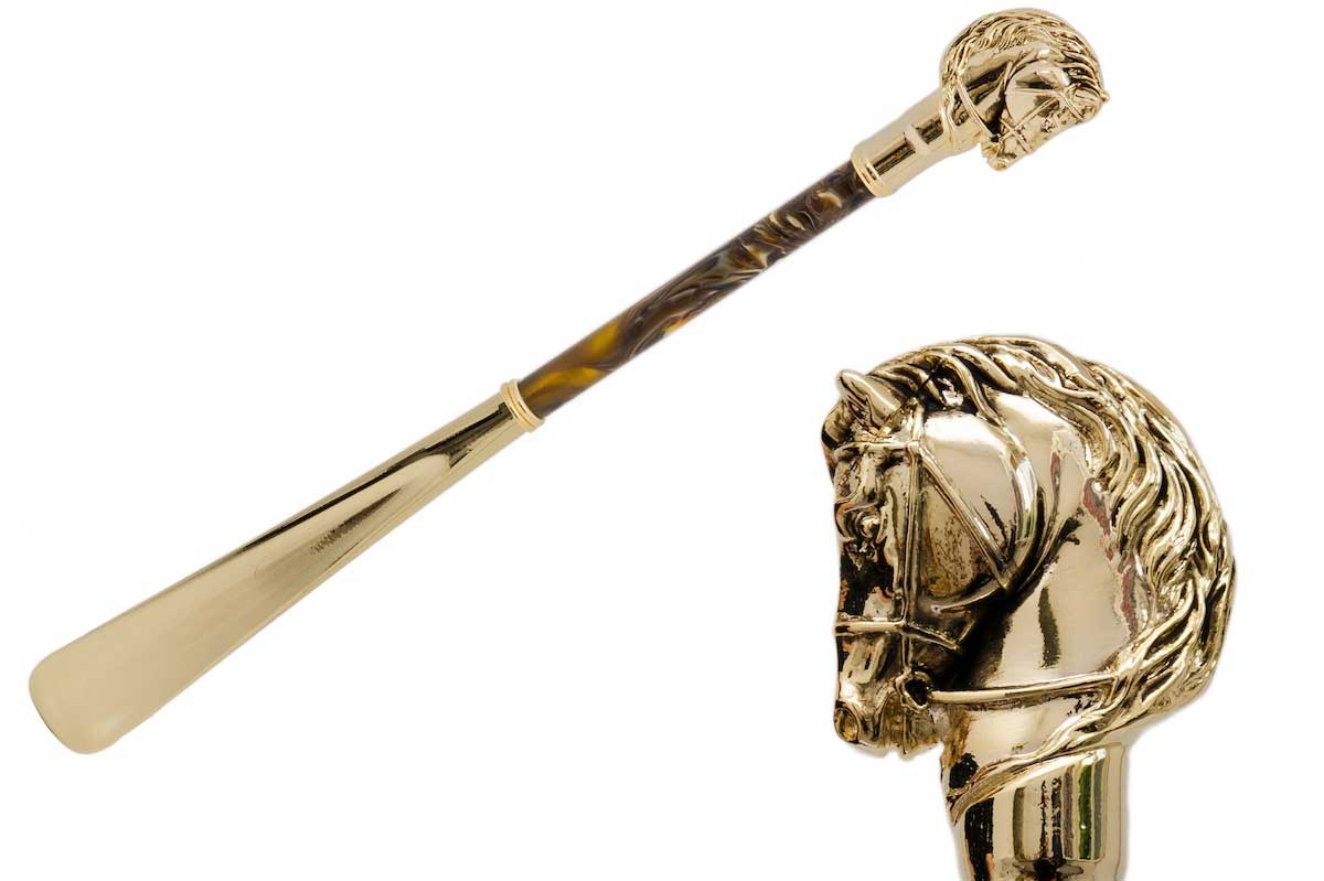 Pasotti Schuhanzieher HORSE- gold