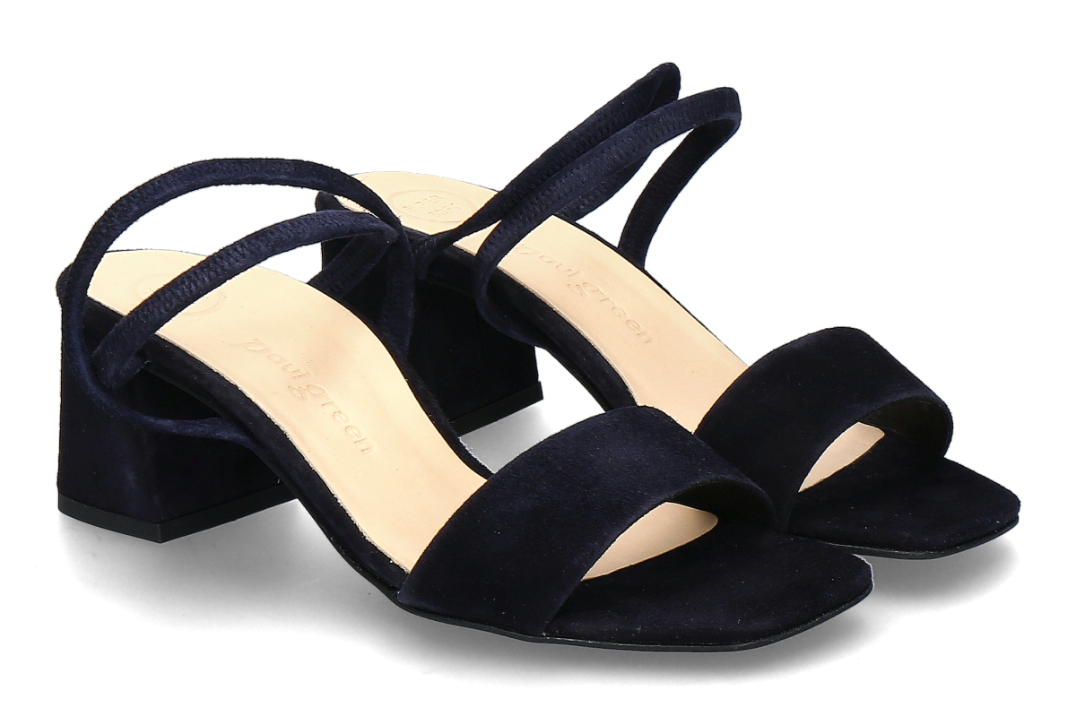 Paul Green Sandalette SAMTZIEGE- blau/ navy
