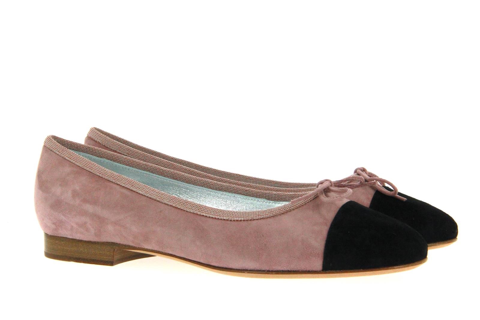 Unützer Ballerina CAMOSCIO ROSA / NERO (41)
