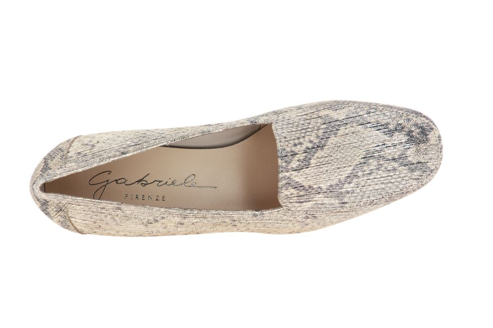 Gabriele Slipper TANIA ANIMAL SUEDE PLATINO (36½)