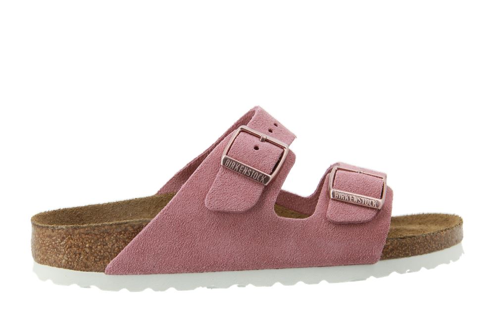 Birkenstock Pantolette ARIZONA SCHMAL VELOURSLEDER ROSE (36)