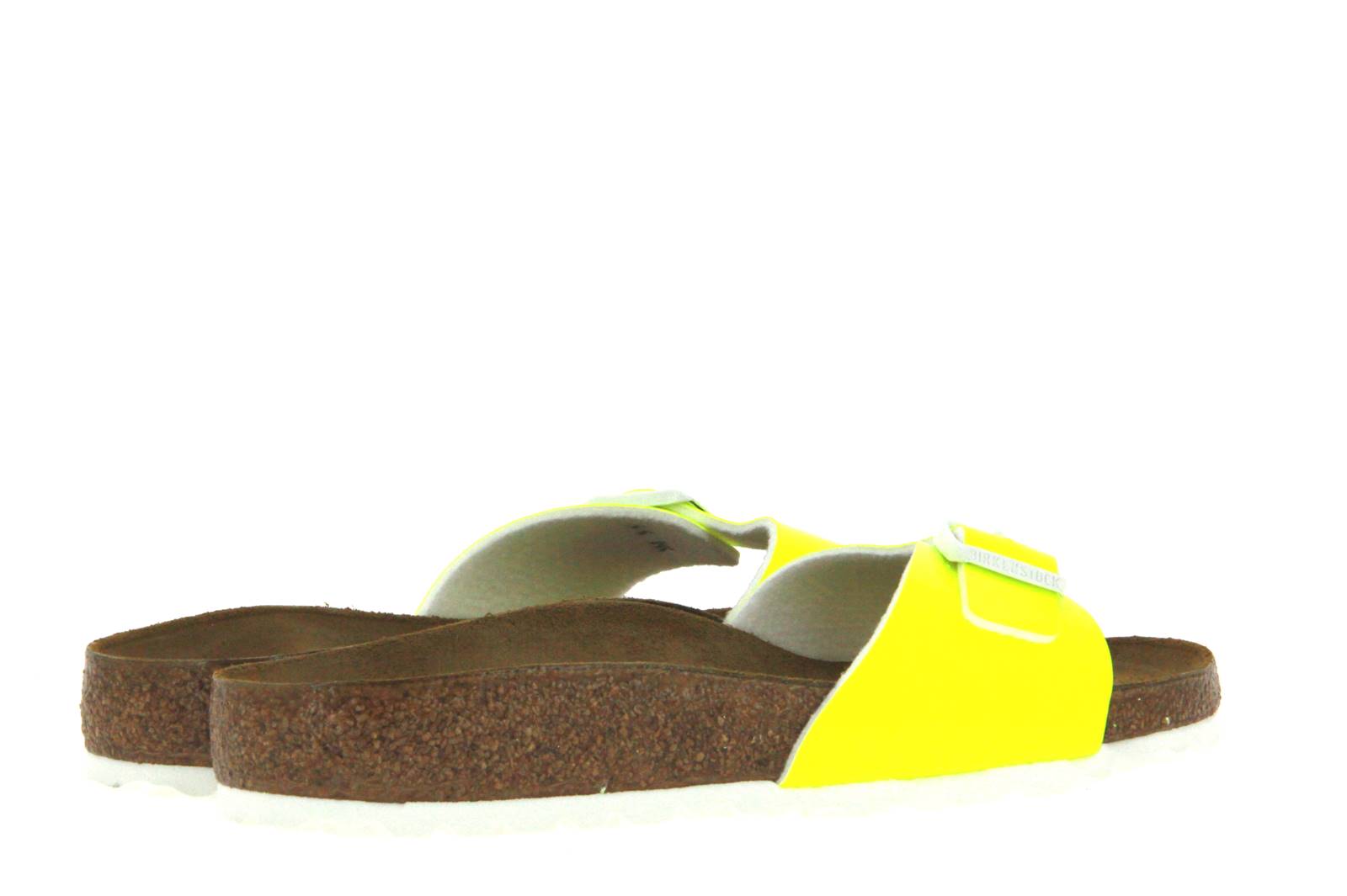 Birkenstock Pantolette MADRID SCHMAL PATENT NEON YELLOW (36)