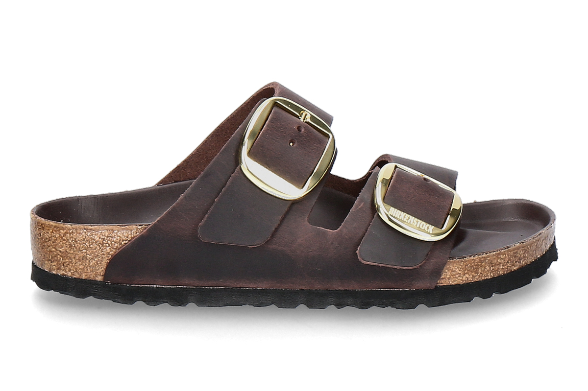Birkenstock Pantolette ARIZONA NORMAL BIG BUCKLE- habana/ dunkelbraun