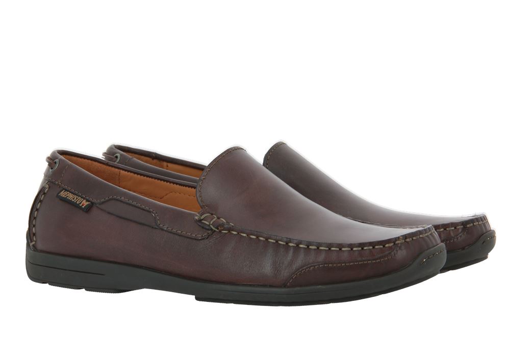 Mephisto Slipper TONIO DARK BROWN BURNISH (41)