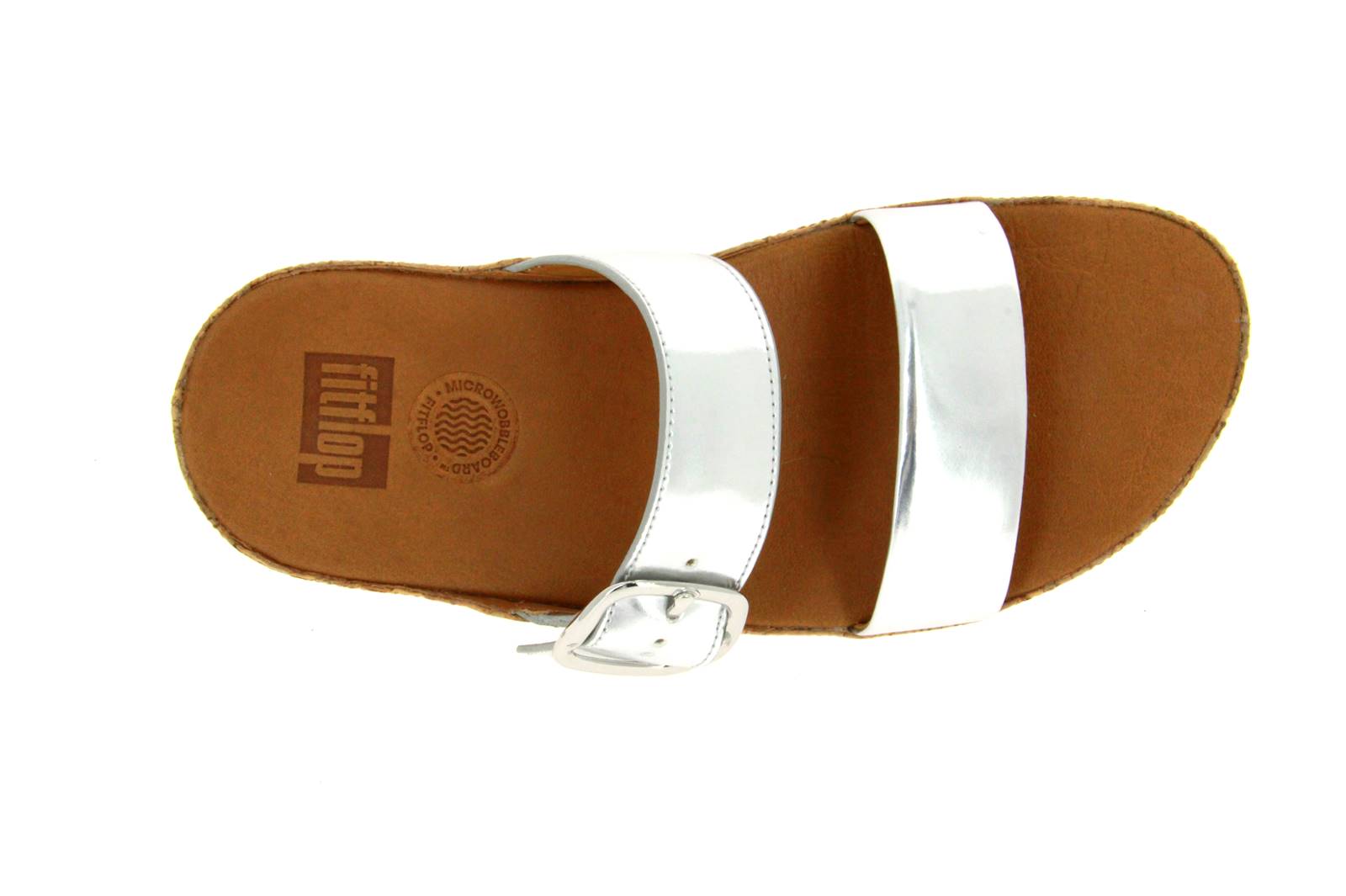 Fitflop Pantolette STACK SLIDE SILVER (37 )