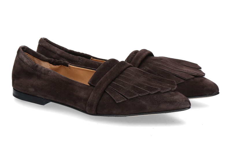 Pomme D'Or Slipper GRACE CAMOSCIO CHOCOLATE (36)