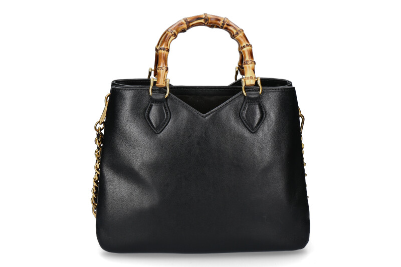 La Carrie Henkeltasche TRANSITION BELLOWS LEATHER SUEDE BLACK