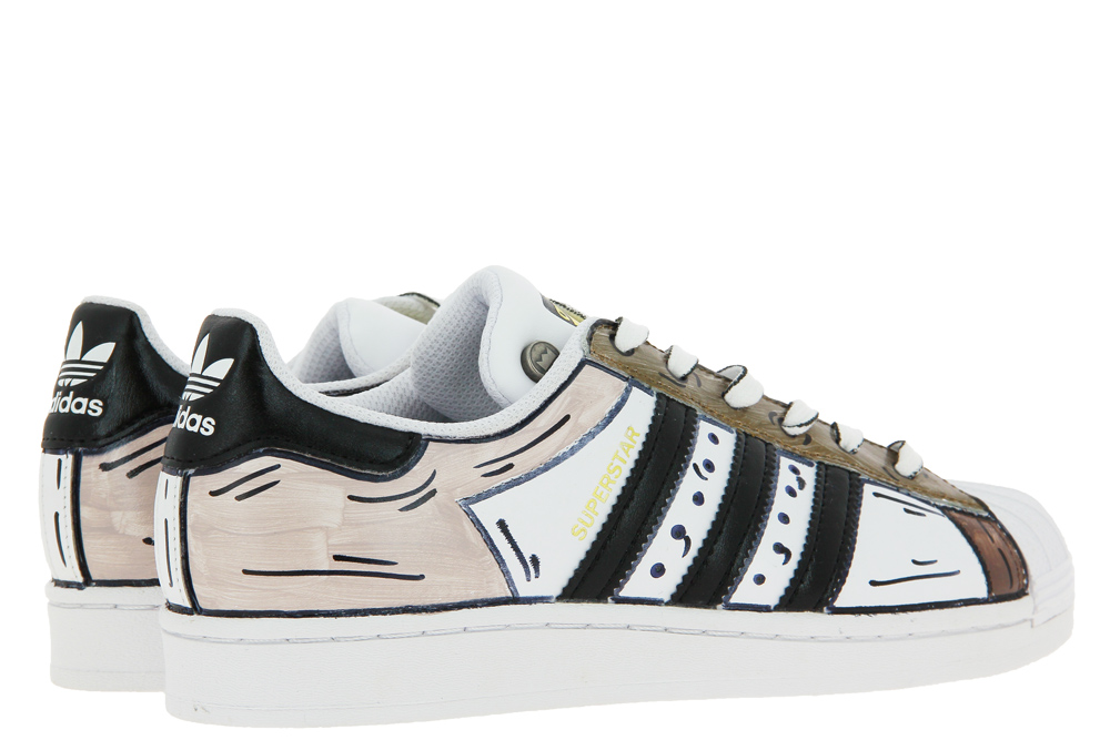 Adidas Superstar by BalloDaSola MARRONE BLACK
