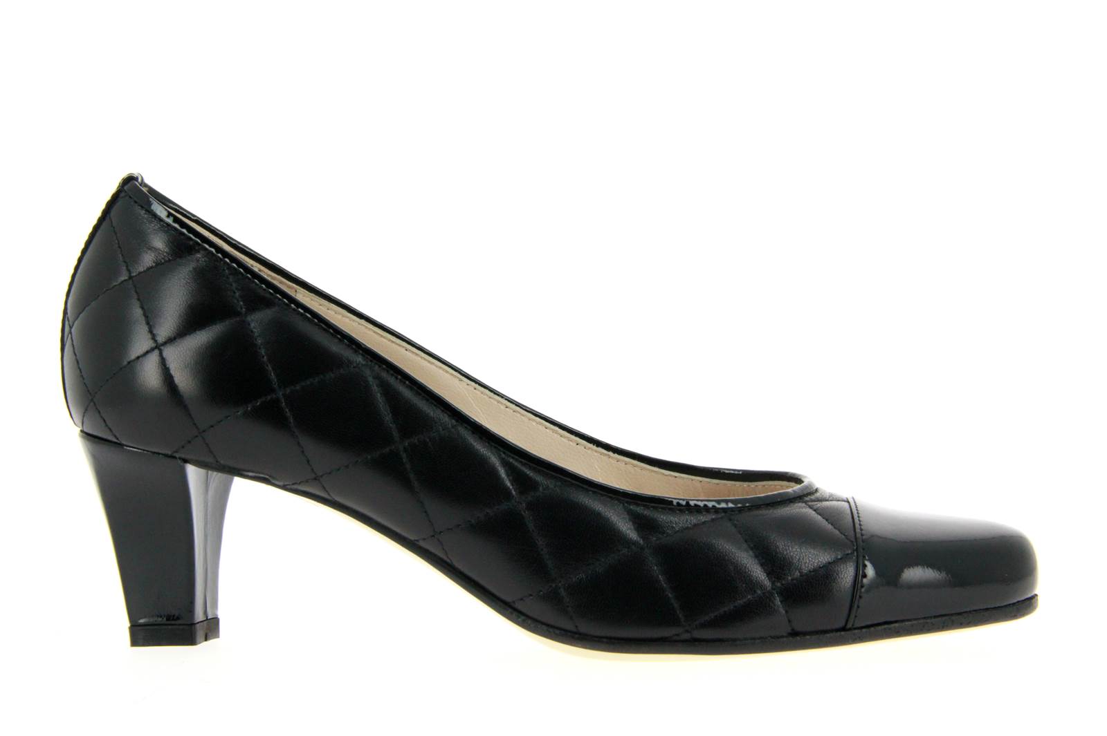 Donna Laura Pumps NAPPA STEPP NERO VERNICE (42)