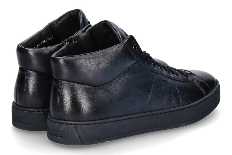 Santoni High Top Sneaker CALF BLU (44)