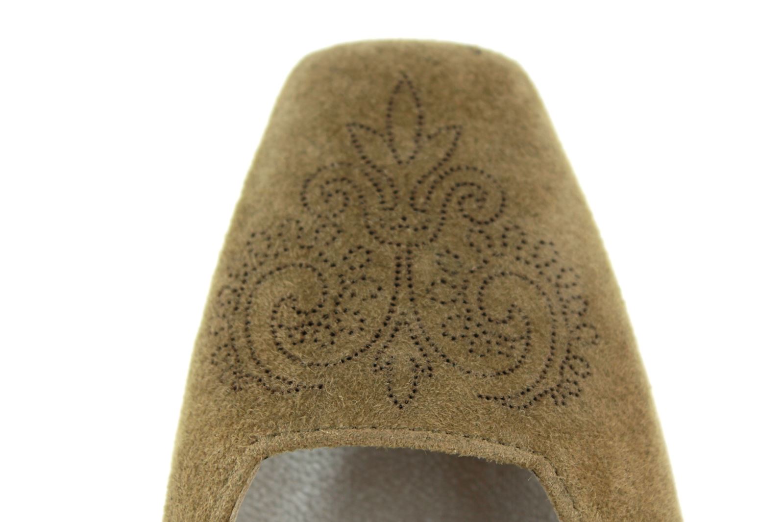 dirndl + bua Pumps ANTIKBOCK VELOUR STEIN (41) dirndl + bua Pumps ANTIKBOCK VELOUR STEIN (41)
