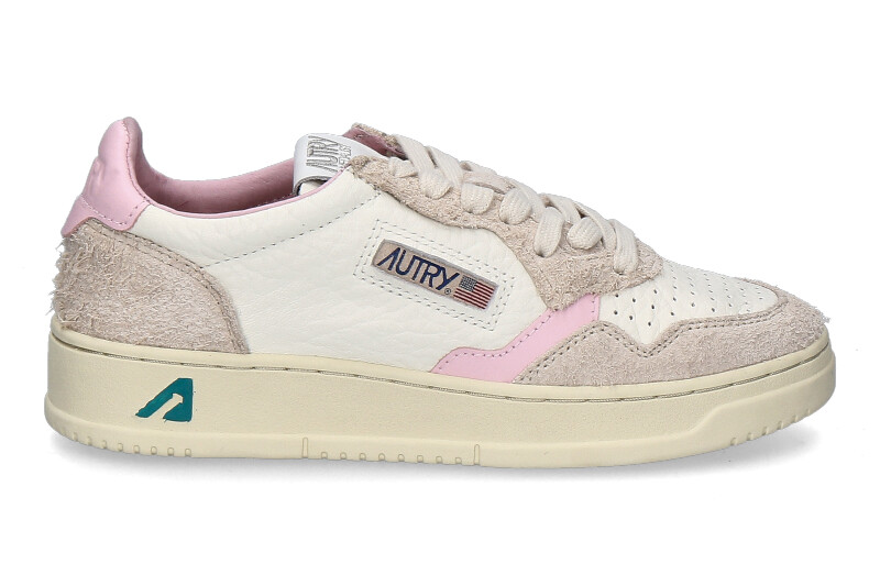 Autry Damen-Sneaker MEDALIST HAIRY HE03- white/pink