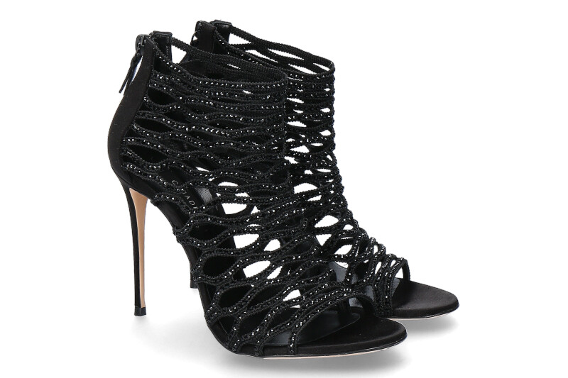 Casadei High Heels PELLAME RASO NERO (39½)