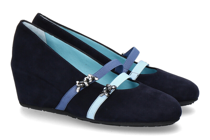 Thierry Rabotin Keilballerina TORBIS CAMOSCIO DARKBLU (38)