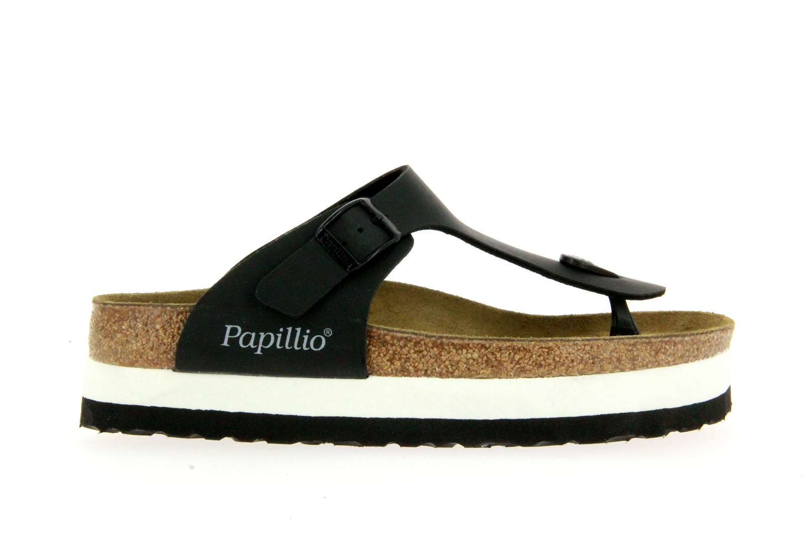 Papillio by Birkenstock Pantolette GIZEH NORMAL BIRKO-FLOR BLACK  (37 )
