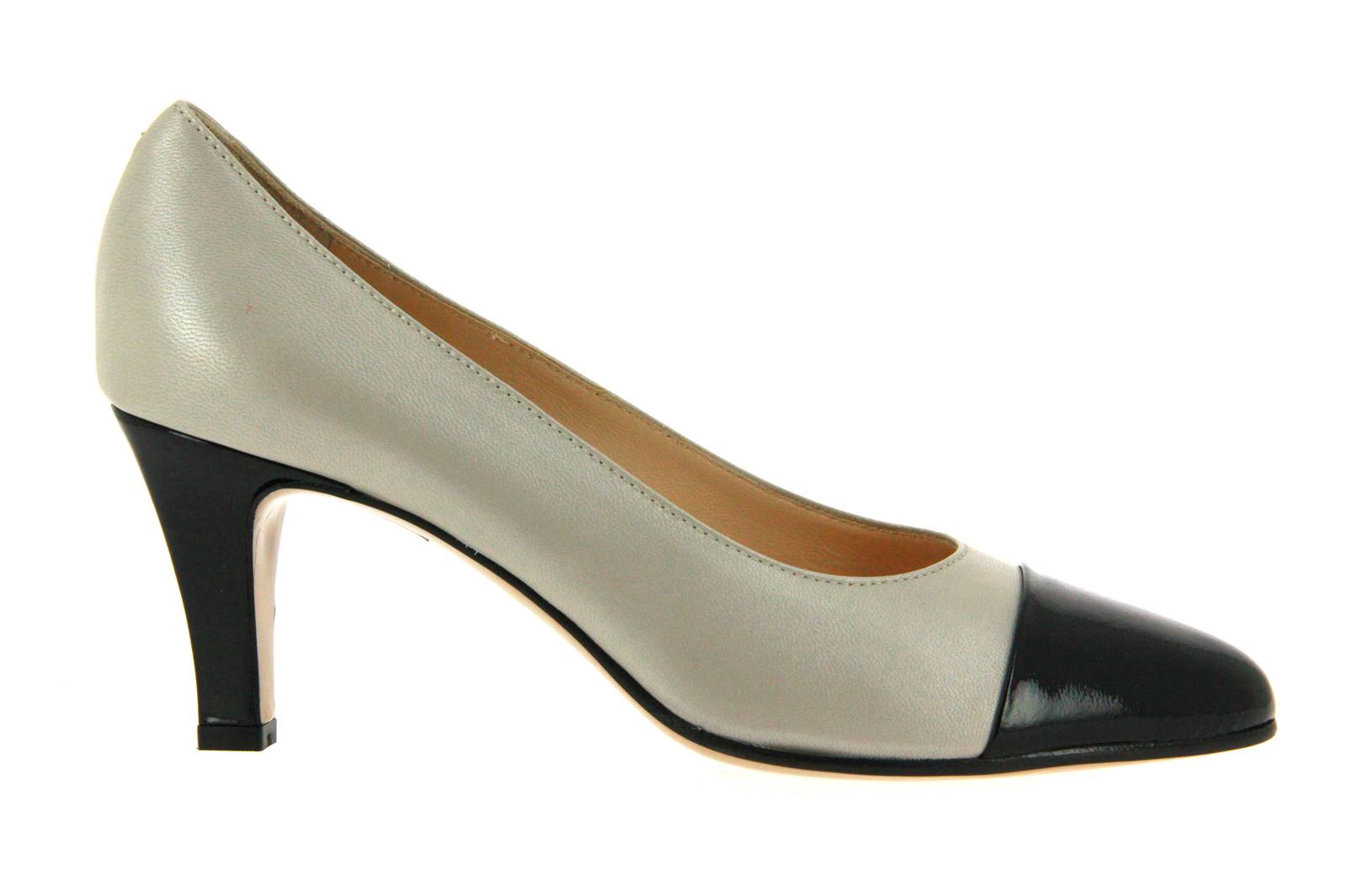 Donna Laura Pumps VERNICE NERA NAPPA AVORIO (40½)
