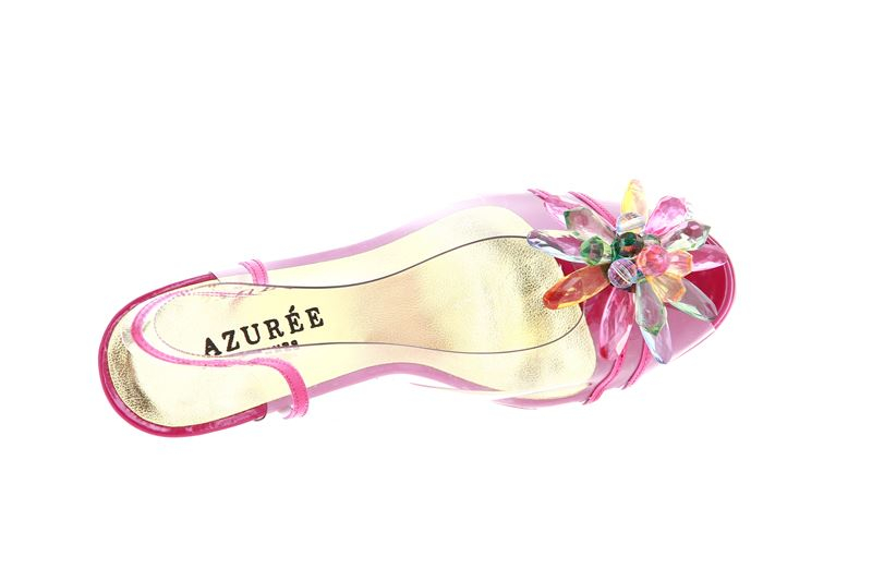 Azuree Cannes Sandale MACADA VERNIS FRAMBO MOTIF MULTI (39)