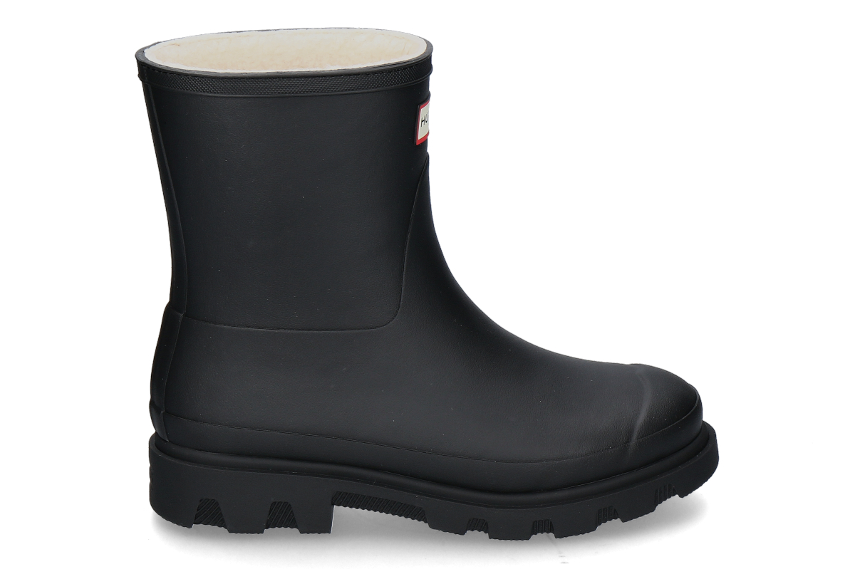 Hunter Regenstiefel DOWNPOUR SHORT gefüttert- schwarz/ black