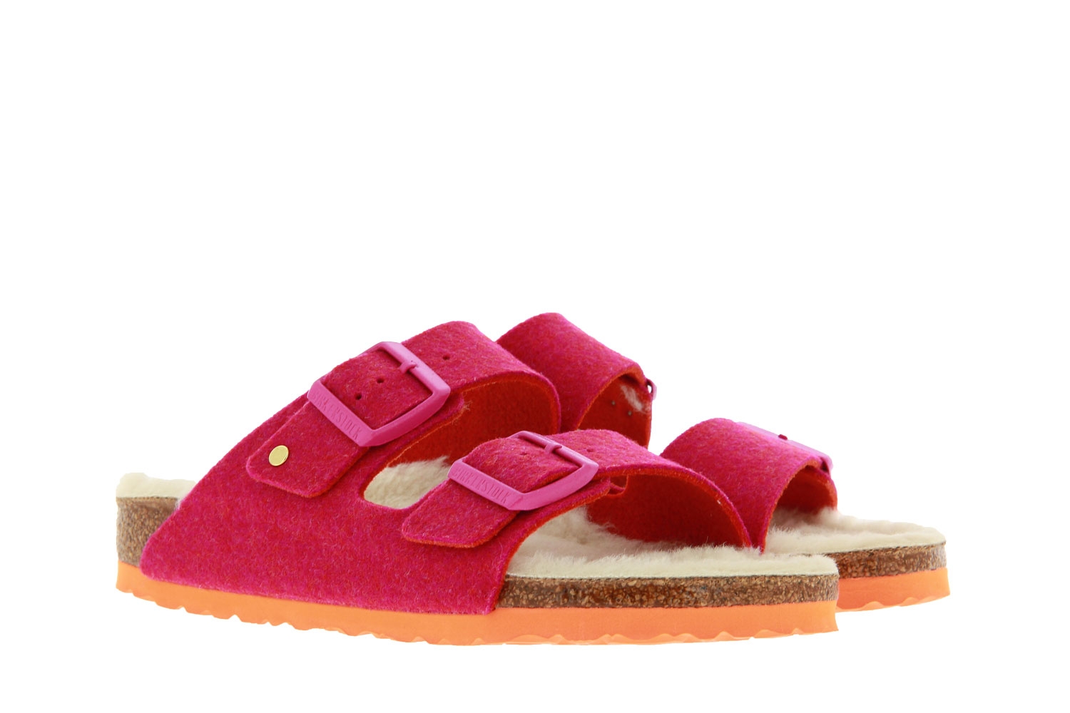 Birkenstock Pantolette SCHMAL ARIZONA RIVET DOUBLEFACE FUCHSIA (42)