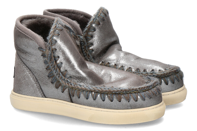 mou Boots ESKIMO SNEAKER MICROGLITTER CHARCOAL (39)