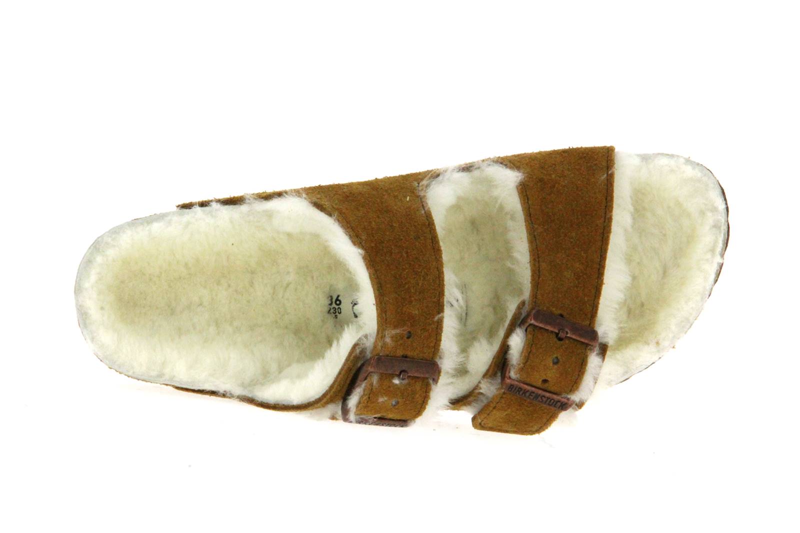 Birkenstock Pantolette ARIZONA FELL SCHMAL VELOURSLEDER MINK (40) Birkenstock Pantolette ARIZONA FELL SCHMAL VELOURSLEDER MINK (40)