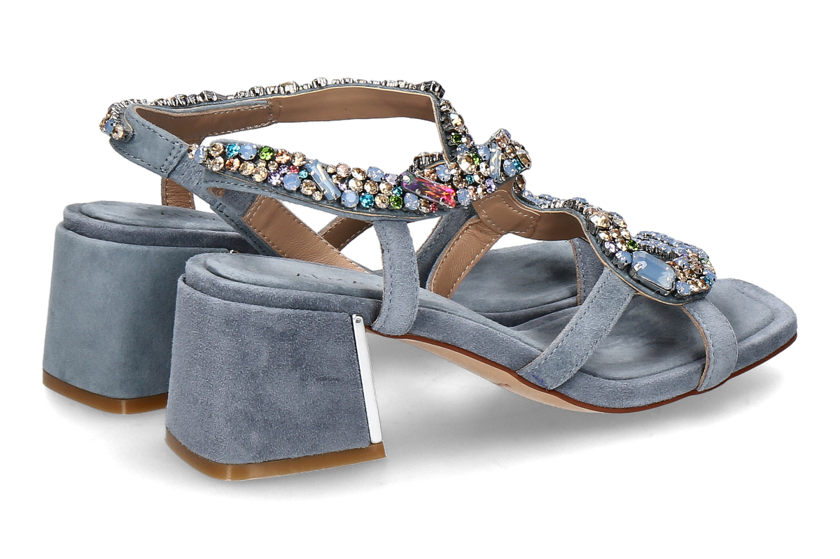 Alma en pena Sandalette SUEDE SNAKE- jeansblau_281800126_2