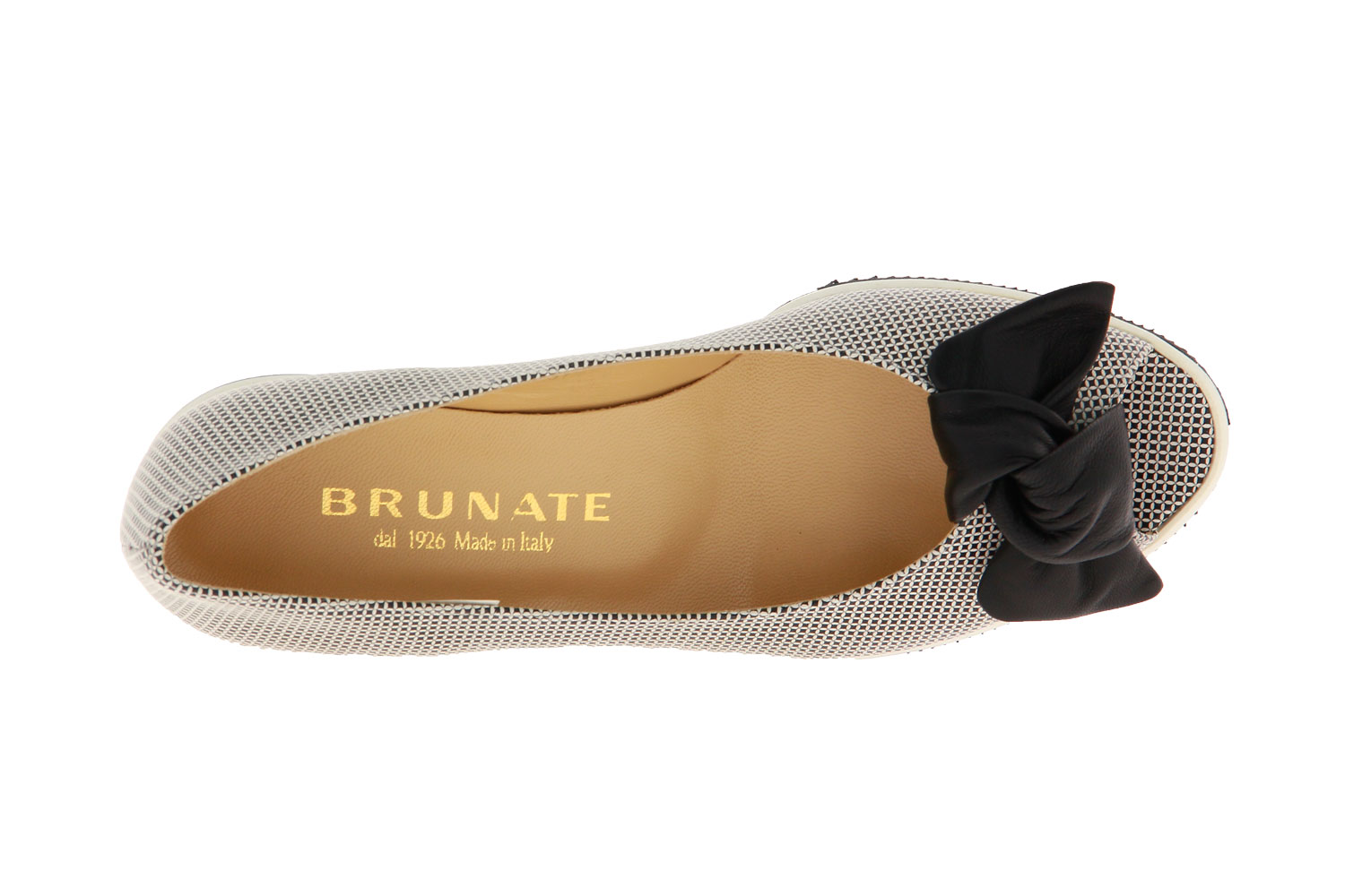 Brunate Keilpeeptoe ELMO COWLICK BIANCO NAPPA NERO (41) Brunate Keilpeeptoe ELMO COWLICK BIANCO NAPPA NERO (41)