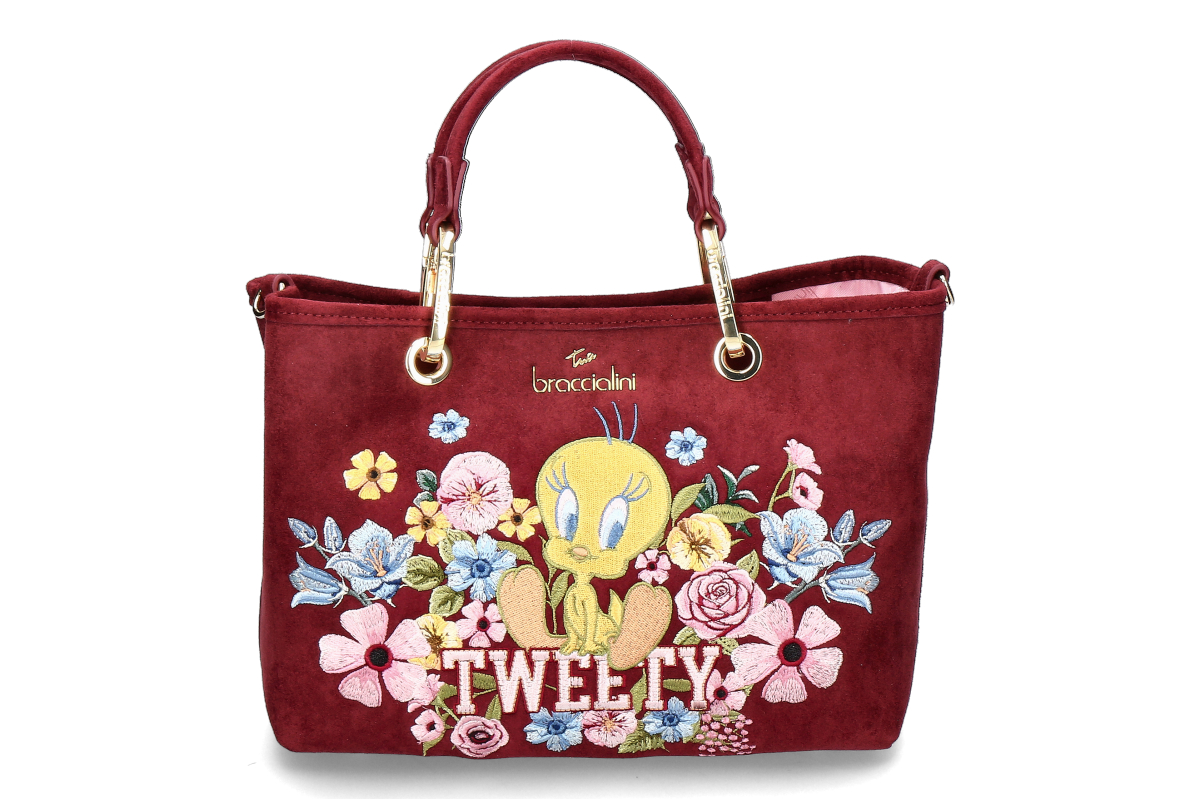 Braccialini Handtasche BETH TWEETY BLOOM- bordo