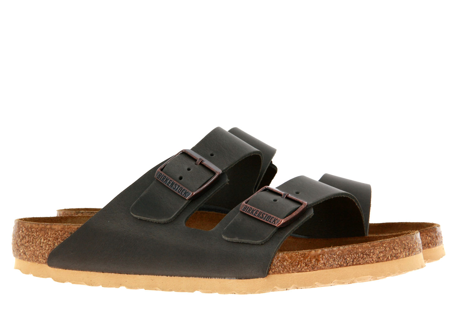 Birkenstock Pantolette ARIZONA NORMAL ANTIQUE PULL ANTHRACITE (46)