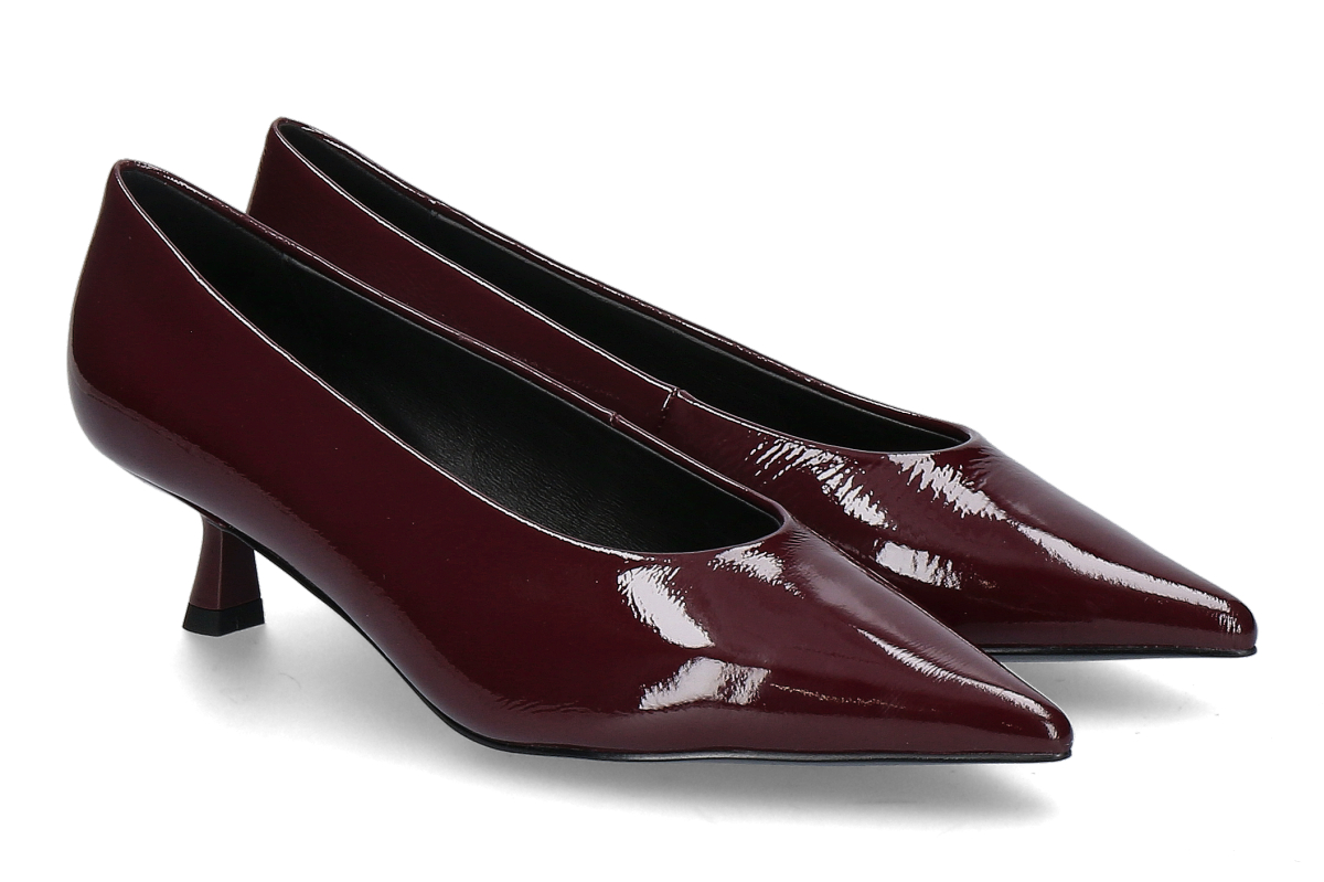 Bibi Lou Pumps PATENT- burgundi/ bordo