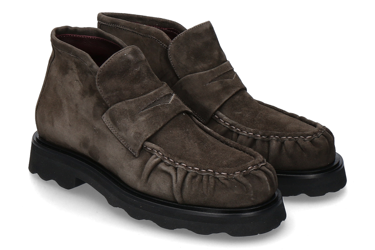 Pomme d'Or Loafer NICKY REVERSE- dunkelbraun/ dusty brown