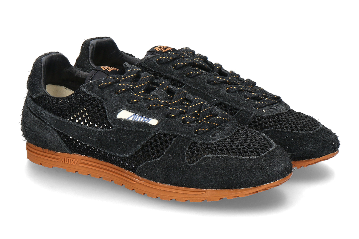 Autry Damen- Sneaker WINDSPIN KNIT SUEDE KS01- black/ schwarz