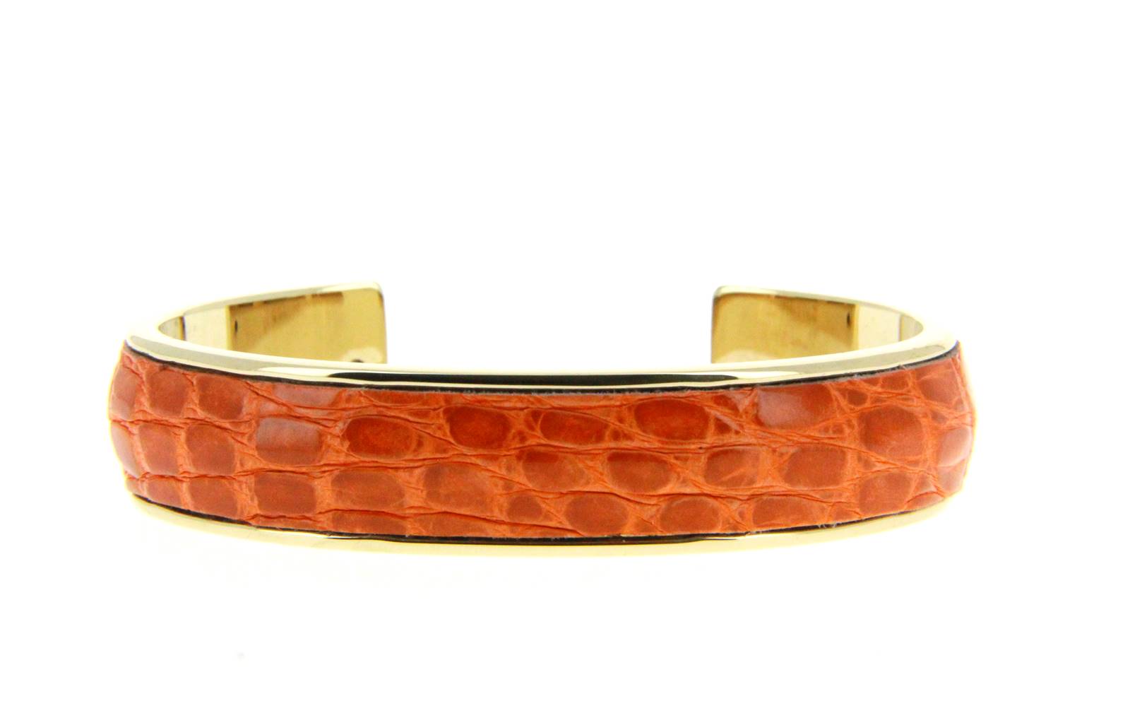 Stamerra Armband VERO GENUINE CROCO MEDON GOLD ARANCIO