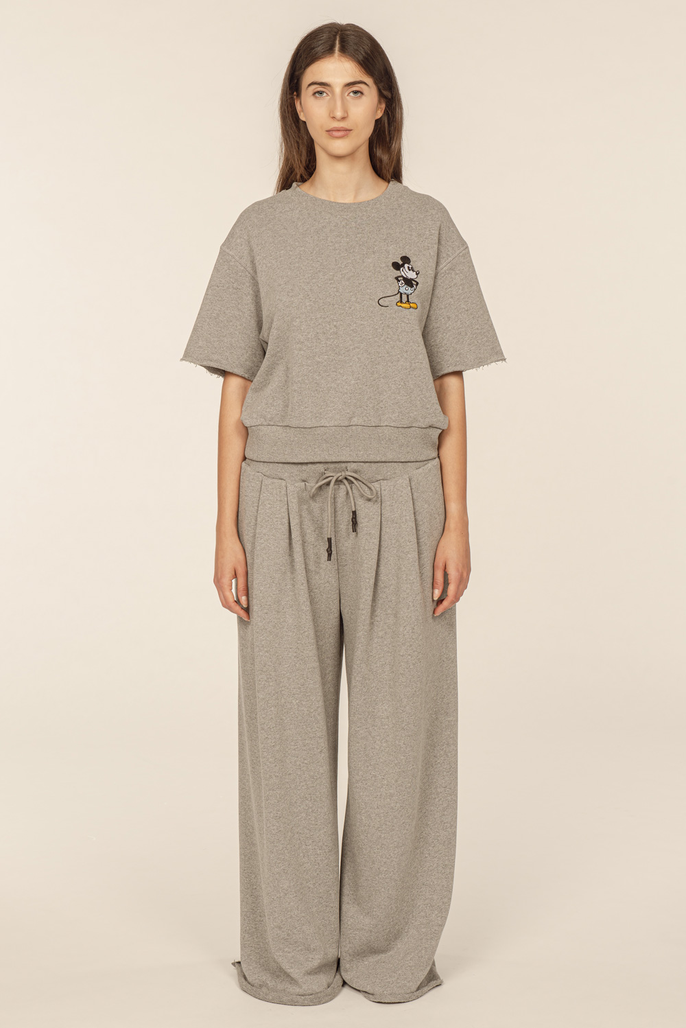 Front Street 8 Damen-Kurzarm- Sweatshirt FS MOUSE- grau 
