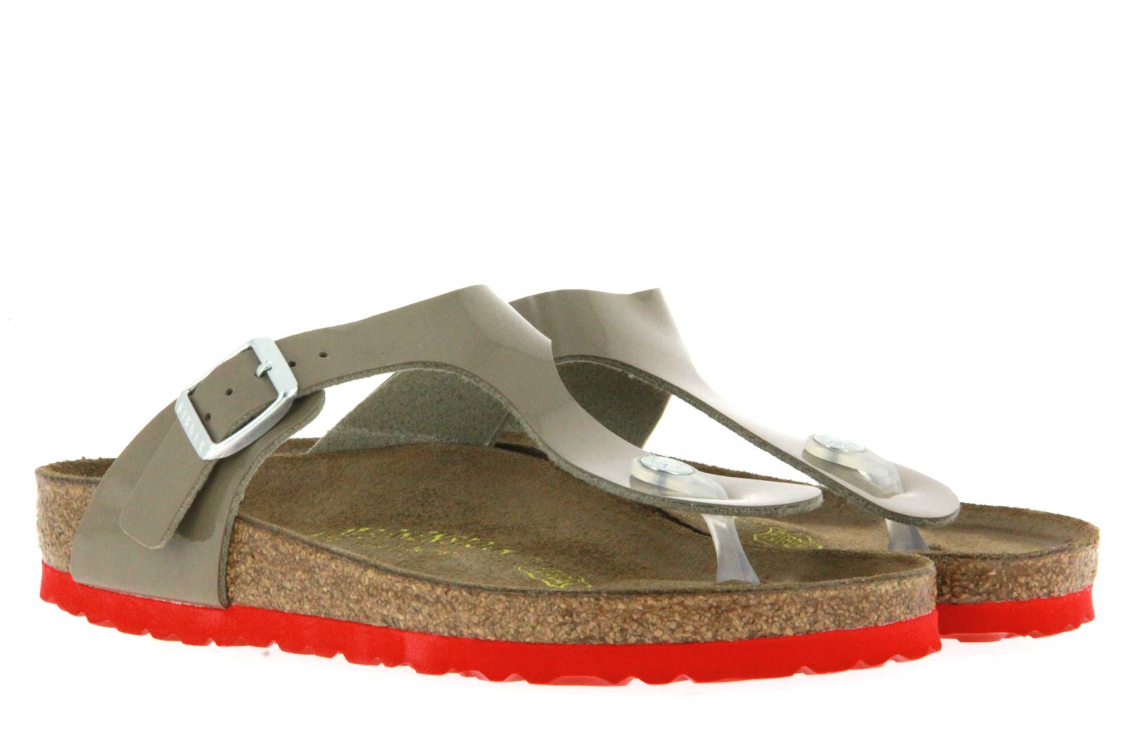 Birkenstock Pantolette GIZEH NORMAL LACK FOSSIL (38)